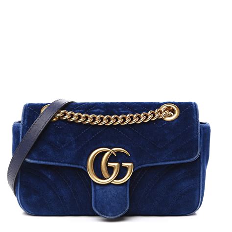 gucci velvet bag blue|gg bags.